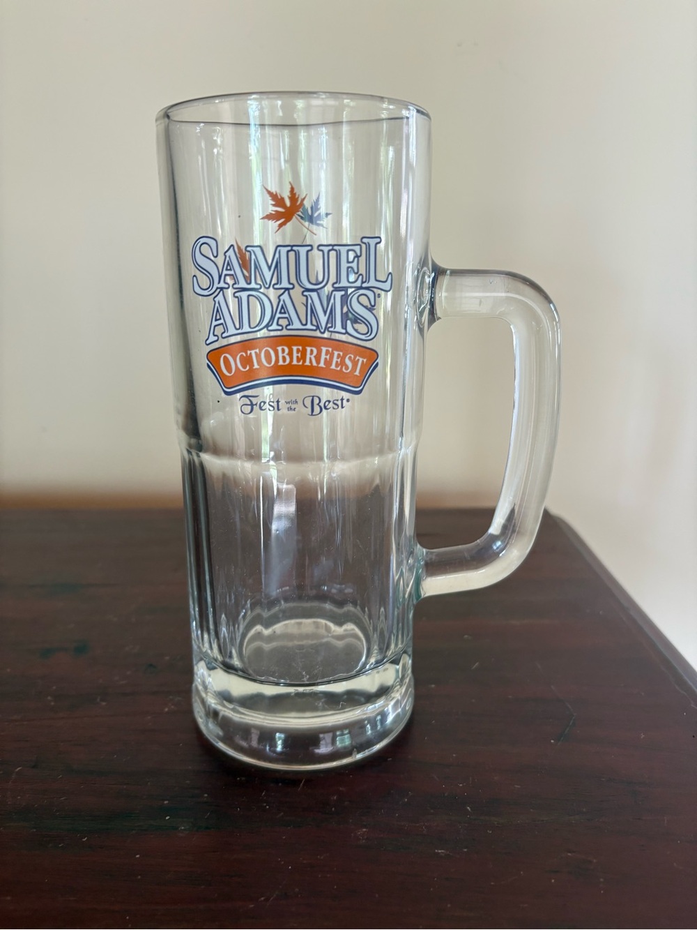 Samual Adams Octoberfest Glass Mug Tankard